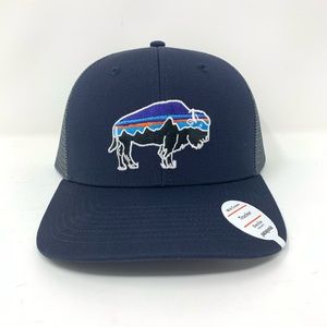 Patagonia Fitz Roy Bison Trucker Hat Mid Crown